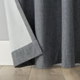 thumbnail image 6 of Sun Zero Tyrell Tonal Texture Draft Shield Fleece Insulated 100% Blackout Grommet Curtain Panel In Sterling Gray, 50"X63", Sterling Gray, 6 of 10