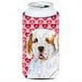 thumbnail image 2 of Clumber Spaniel Hearts Love and Valentines Day Portrait Tall Boy Hugger, 2 of 2