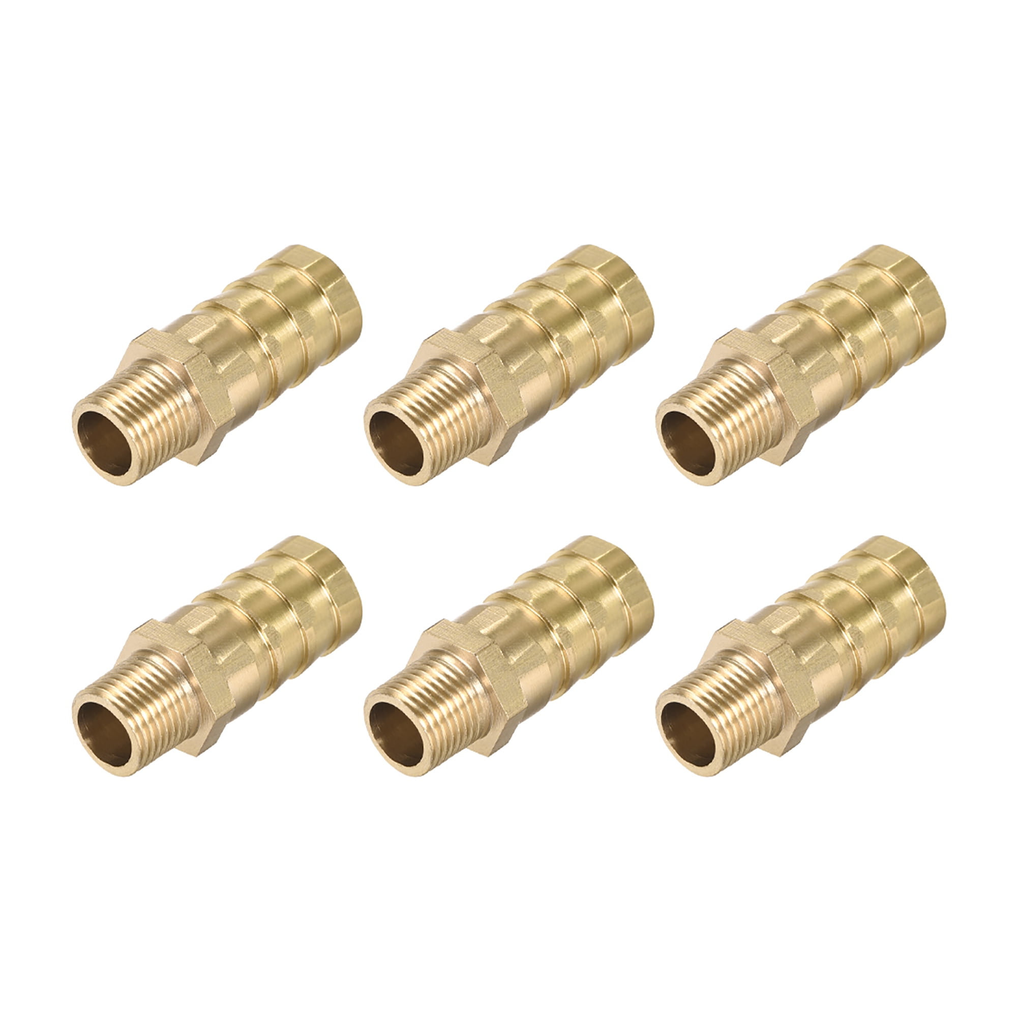 Pipe Fittings Brass Barb Hose Fitting Connector Adapter 12mm Barbed x G3/8 Male Pipe 4pcs Pipe Fittings Brass Barb Hose Fitting Connector Adapter 12mm Barbed x G3/8 Male Pipe 4pcs