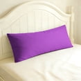thumbnail image 5 of Ultra Soft Body Pillowcase, Purple, 20x54 Inch, Brushed Microfiber with Envelope Closure, 1 Pack, 5 of 7