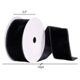 thumbnail image 3 of Vickerman 2.5" x 10 Yards Black Velvet Ribbon, 3 of 3
