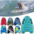 thumbnail image 3 of Kids Inflatable Surf Body Board with Handles and New Push-Button Valve, Lightweight Swimming Floating Surfboard Aid Mat Learn To Swim, Beach Safety Theme Surfing for Kids Learning Surfing, 3 of 8