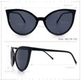 thumbnail image 5 of SA106 Womens Oversized Cat Eye Goth Solid Black Lens Plastic Sunglasses Black Frame - Black Lens, 5 of 7