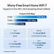 Asus Rt-be92u Be9700 ثلاثي النطاق واي فاي 7 راوتر Rt-be92u