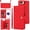 Red, variant on Allytechgroup Wallet Case for iPhone 8 Plus/7 Plus with Credit Card Slot, RFID Blocking PU Leather Case with Lanyard & Shoulder Strap & Kickstand Shockproof Bumper for Women Men, Black