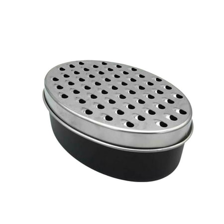 

Cheese Grater Vegetable Shredder with Food Storage Container and Lid Stainless Steel Multipurpose Grater for Vegetables Fruits Cheese Chocolate (Black)
