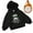 Black, variant on Kids Hoodies Double Bun Bow Graphic Print Lined Hoodies Drawstring Warm Cozy Casual Outings Stylish Cute Hoodies