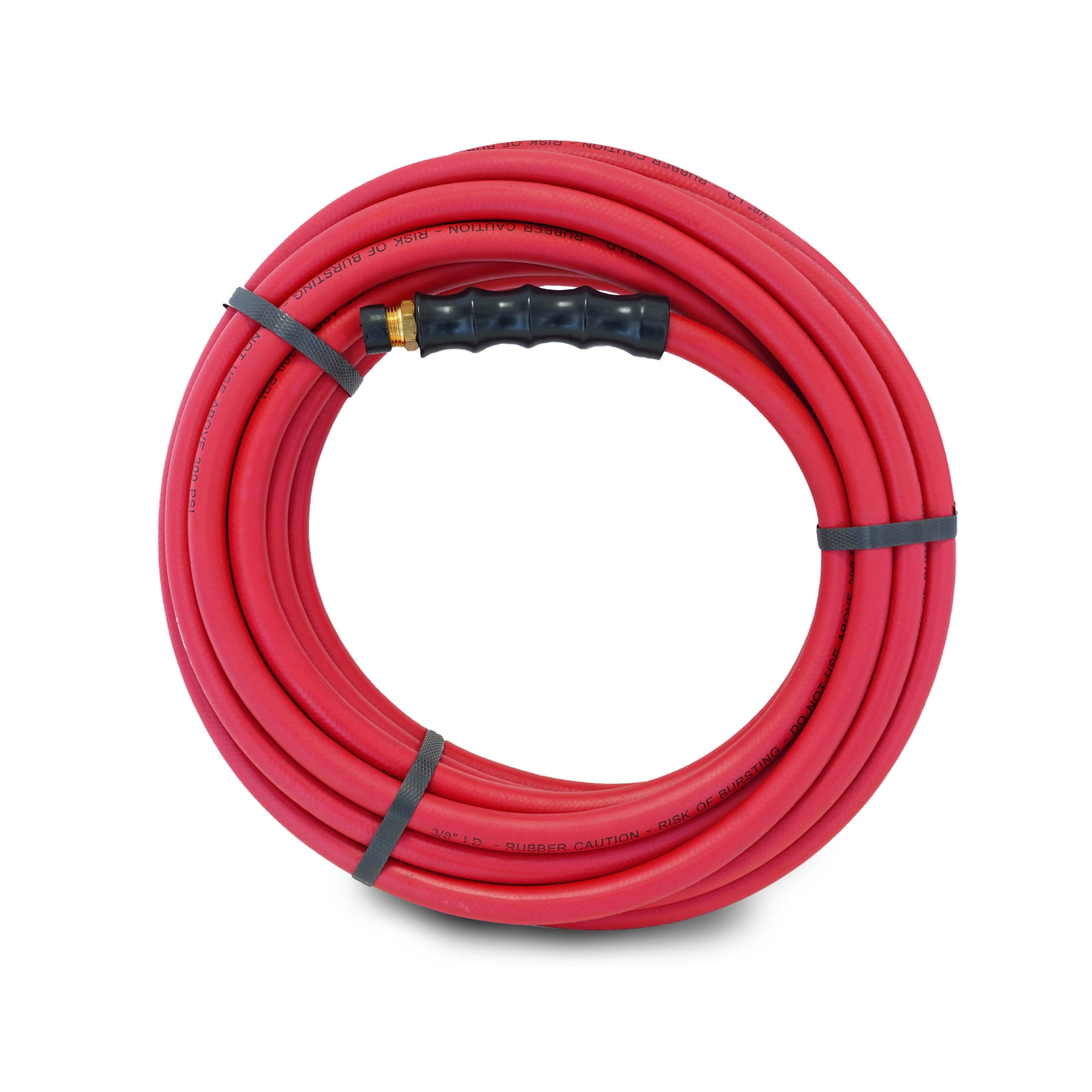 STEELMAN 98461-IND 35-Foot x 3/8-Inch Rubber Air Hose, 3/8-inch NPT fittings