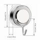 thumbnail image 2 of 4 pcs Towel hooks without drilling, Towel holder with suction cups, Vacuum suction cup hooks, Extra strong towel holder (chrome plated), 2 of 5