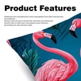 thumbnail image 2 of Flamingo Luxurious Velvet Throw Pillow Covers with Unique Patterns - Set of 2 Pillow Covers and Inserts, 16x16, 18x18, 20x20 Inches for All Occasions, 2 of 6
