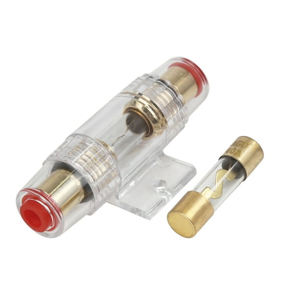 4 6 8 Gauge AWG In-line Fuse Holder with 40A AGU Fuses for Car Audio System