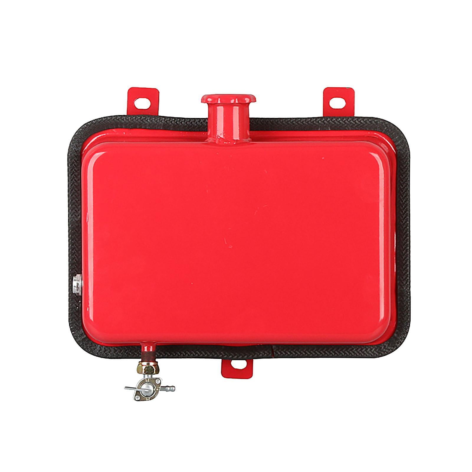 funtasica Generic Can Container 5L Red Iron Gas Tank Convenient Spare Emergency Backup Petrol Tanks for Trucks Cars Suvs