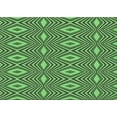 thumbnail image 1 of Ahgly Company Machine Washable Indoor Rectangle Transitional Green Area Rugs, 3' x 5', 1 of 7