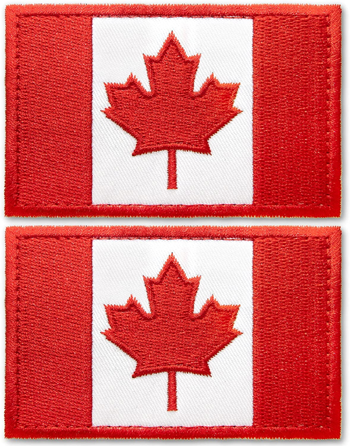 PROUD TO BE CANADIAN embroidered iron-on PATCH CANADA FLAG MAPLE LEAF 