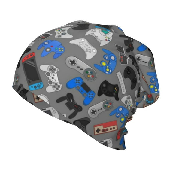Rateoe Video Game Kids Beanie Warm Knit Beanie Hats Boys Girls Winter Hat Soft Slouchy Hats for Kids