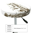 thumbnail image 4 of Round Bar Stool Seat Covers, Cows Grazing On The Meadow 2 Elastic Round Chair Cover Stool Seat Slipcover Bar Stool Cushions Round Pad for 12-14 inch, 4 of 7