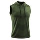 thumbnail image 3 of Camiseta con Capucha Casual Impresa para Hombres, Blusa sin Mangas con Cordón Deportivo para Gimnasio Y Desgaste Al Aire Libre, Top Atlético Transpirable, Sudadera Ligera, 3 of 5
