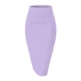 thumbnail image 3 of Women'S Premium High Waist Nylon Ponte Stretch Office Pencil Skirt XXL, 3 of 9