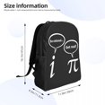 thumbnail image 3 of Be Rational Get Real Imaginary Math Pi Backpack Nerd Mathematics School College Travel Bags Bookbag Fits Lapto, 3 of 5