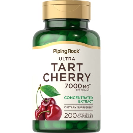 Ultra Tart Cherry Extract | 7000 mg | 200 Capsules | by Piping Rock