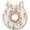 Pink, variant on Touchcat Ringlet Licking & Scratching Adjustable Pillow Cat Neck Protector, White - Small
