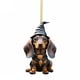 thumbnail image 2 of 6uds. Adorno navideño para perro de dibujos animados, colgante acrílico para perro, suministros para fiesta en casa (F-2), 2 of 2