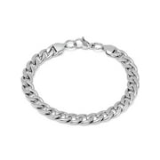 Oxford Ivy Men's Stainless Steel Chain Link Bracelet 8 1/2 inches