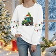 thumbnail image 2 of yocbz Shirts for Teens Girls Christmas Shirts for Kids Girls Ugly Snowflake Snowman Print T-Shirts for Girls Crewneck Long Sleeve Tee Shirts for Girls Winter Tee Top Girls White,Size for 4-5 Years, 2 of 4