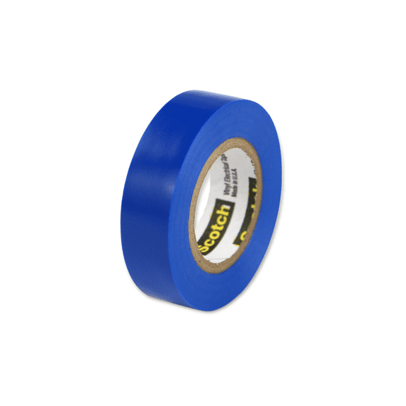 Scotch Mini Color Coding Vinyl Electrical Tape: 1/2 in. x 20 ft. (Blue)