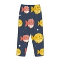 thumbnail image 5 of Balery Cute Puffer Fish print Women's Pajama Pants,Ultra Lightweight Pjs,Lounge Pant-Small, 5 of 9