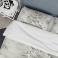 thumbnail image 4 of Designart 'Indigold Grey Peonies II' Cottage Duvet Cover Set, 4 of 4