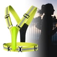 thumbnail image 4 of Chaleco reflectante LED, tiras LED de doble cara recargables, equipo de elástico para caminar de noche, correr, trabajador, ciclismo, hombres, mujeres, andadores Amarillo Zulema Chaleco reflectante para correr, 4 of 8