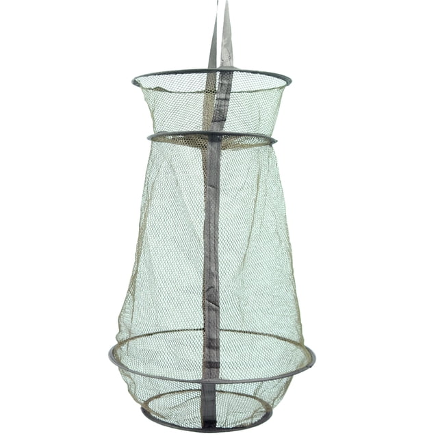 EeaseMX Red de pesca redonda plegable para peces y camarones, red de pesca plegable