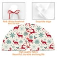 thumbnail image 4 of Sikiie Vintage Christmas Reindeer 30-48 inches {designName} Print Christmas Tree Skirt Snowman Xmas Tree Skirt with Edge Christmas Decorations for Holiday Party-36", 4 of 7