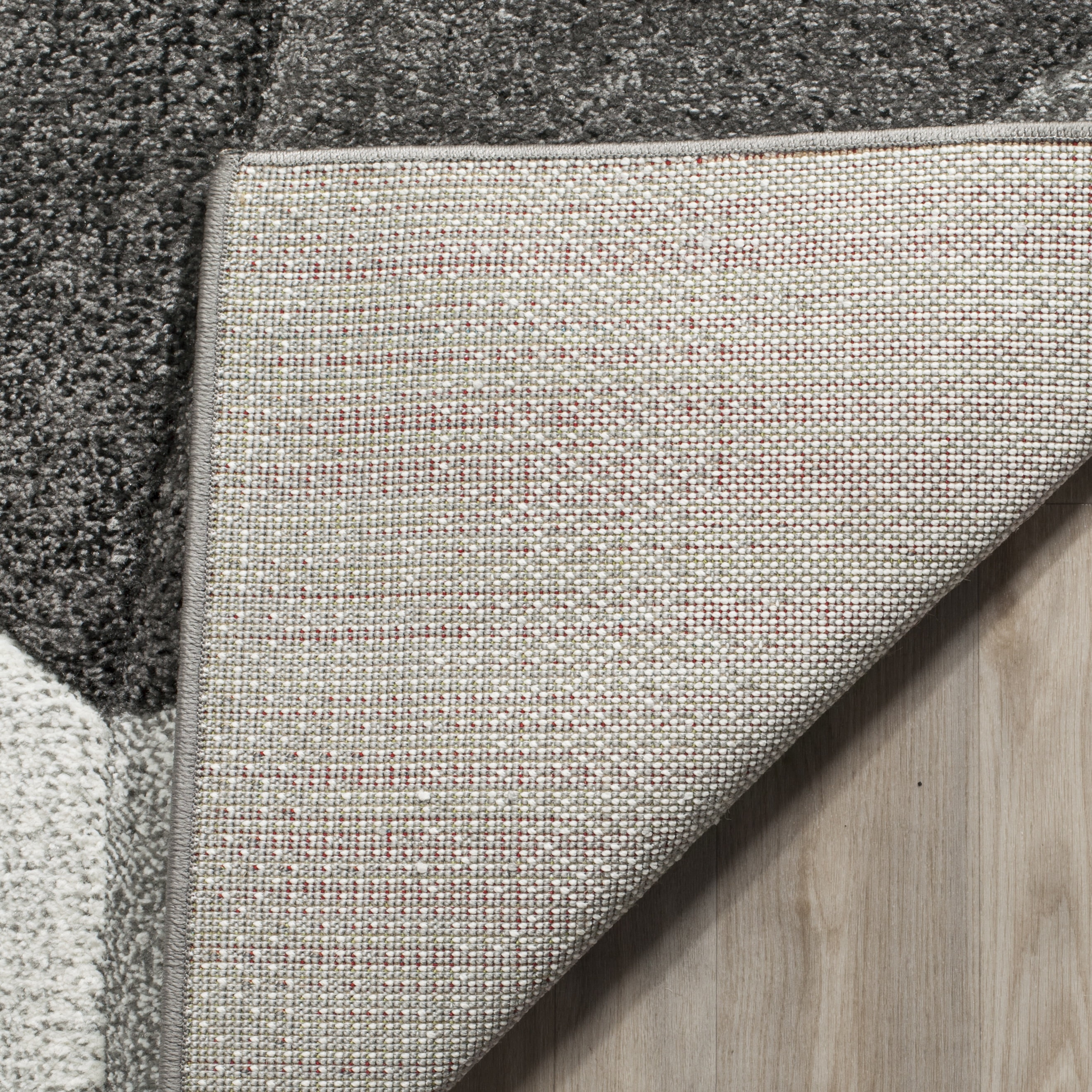 SAFAVIEH Porcello Jayme Geometric Area Rug, Light Grey/Charcoal, 10'6" x 14'