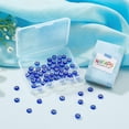 thumbnail image 6 of 1 box 60pcs Handmade Lampwork Evil Eye Cabochons Flat Round Blue 6x2mm, 6 of 7