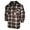 Blackk/Grey/Burgundy, variant on Men's Plaid Flannel Hoodie Heavy Full Zip Up Long Sleeve Warm Hooded Jacket, Green/Black/Grey, M