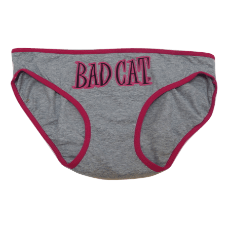 BAD CAT Juniors Panty Hipster Brief (Size 12  Grey)