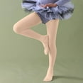 thumbnail image 6 of NAISIBABY Ballet Tights for Girls, Cotton Stretchy High Waisted Seamless Stockings Footed Pantyhose Beige 7-9T, 6 of 9