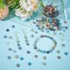 thumbnail image 4 of 200 cuentas de vidrio de estrella de 10 colores, galvanizadas, de 10 mm, con forma de estrella de colores, colgantes, cuentas espaciadoras para hacer joyas, pulseras y collares., 4 of 5