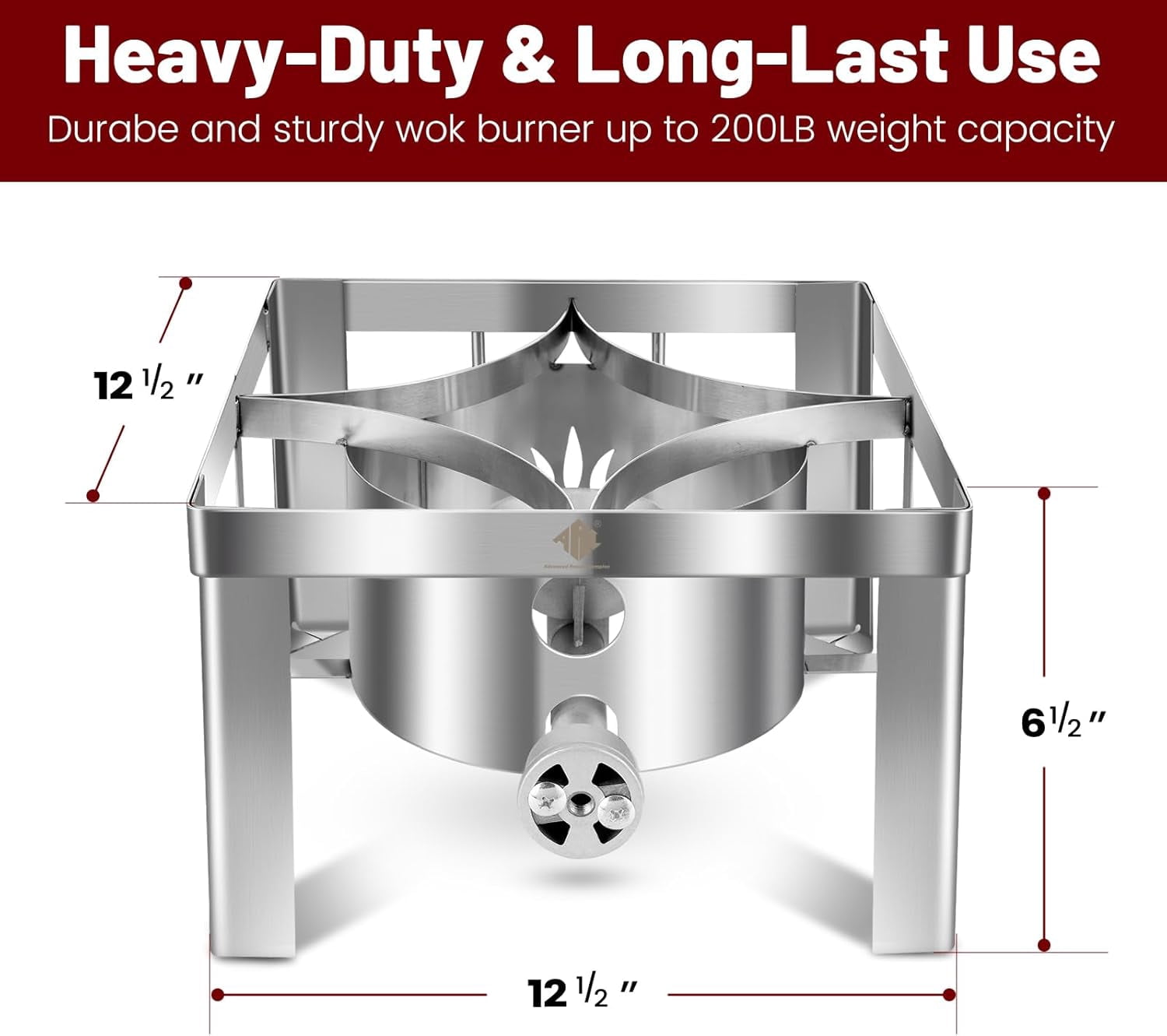 ARC Stainless Steel Mexican Cazo Para Carnitas With 55,000BTU Propane Burner Camping Stove,Outdoor Gas Stove Burner Cooker for Cooking for Turkey Fry,Homebrewing,Seafood Boiling