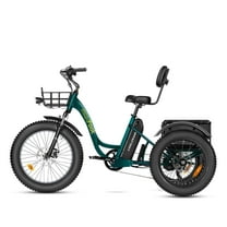 MAXFOOT MF30 Electric Tricycle for Adults, 750W Rear Drive Motor 3 Wheel Electric Bicycle with Suspension Fork, 85 Miles, 48V 20Ah UL Certified Battery, Fat Tire Electric Trike with Rear Differential