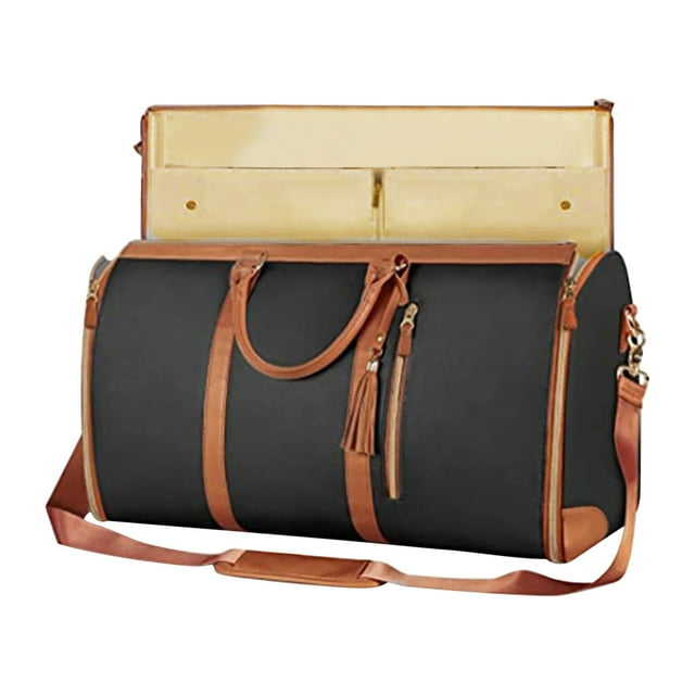 Bolsa de viaje grande, portátil, plegable, para ropa de mujer, bolsa de equipaje, bolsa de fitness para exteriores, bolsa de almacenamiento multifuncional para pasar la noche Akmoler