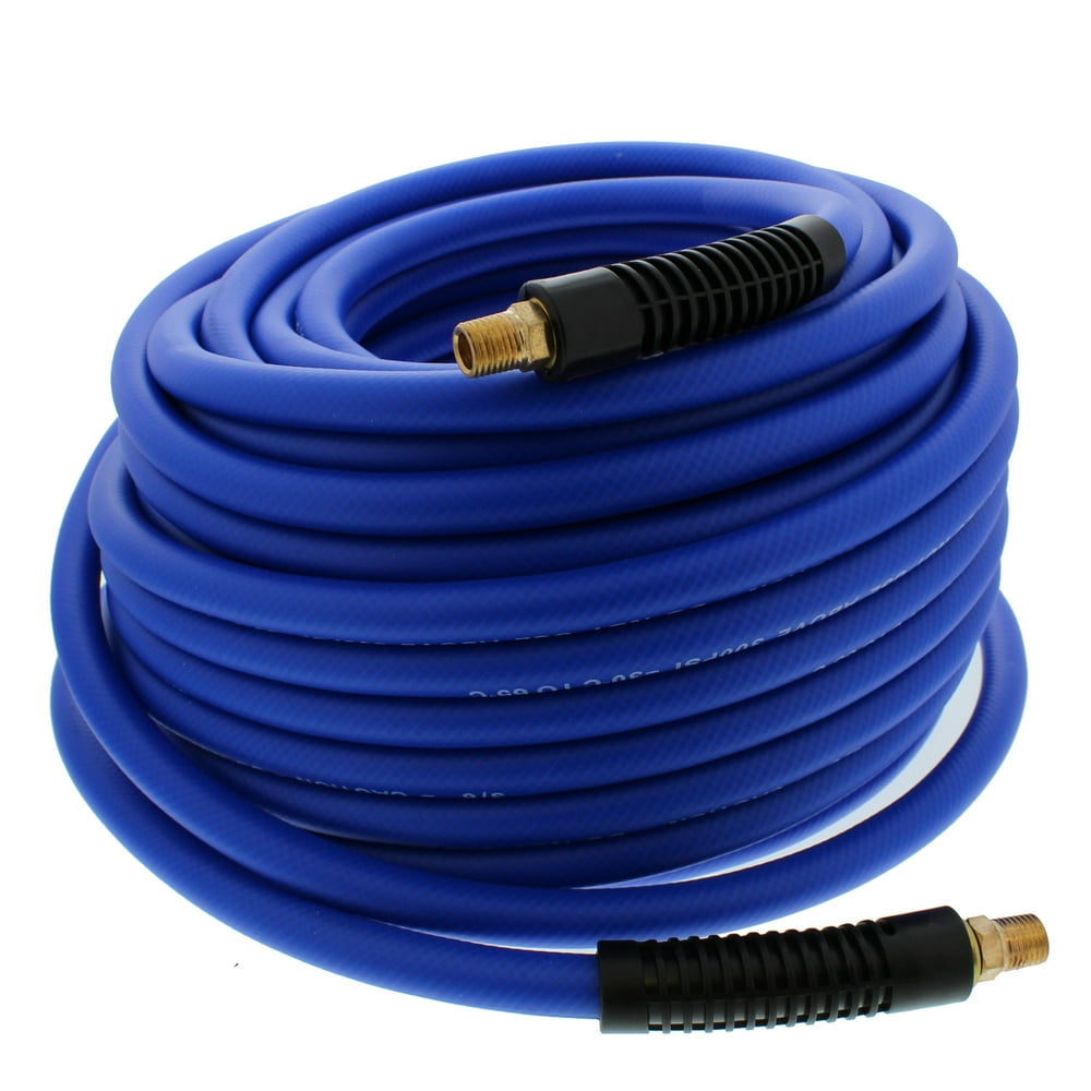 ABN Air Compressor Hose 100 Feet Long 3/8 Air Hose Hybrid 1/4" Inch