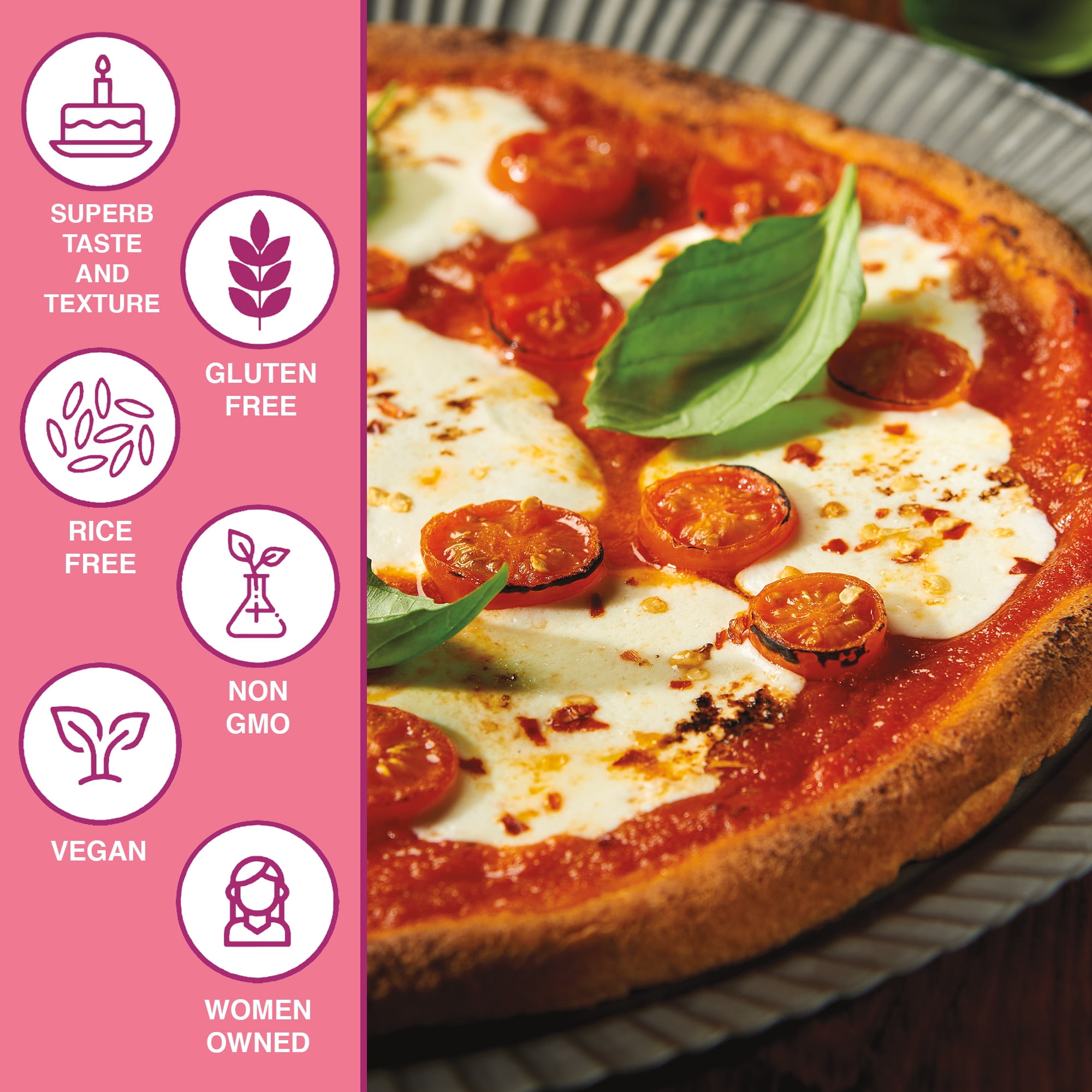 XO Baking Co. Verified Non-GMO & Gluten Free Pizza Crust Mix, 16 oz Box