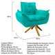 thumbnail image 5 of Sillón Odette base giratoria - Turquesa WEIK Odette, 5 of 5