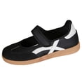 thumbnail image 6 of HEWUQI Slip on Mary Jane for Women Comfortable Ballet Sneakers Color Blocking Casual Non Slip Breathable Flats Walking Shoes Black Size 8, 6 of 6