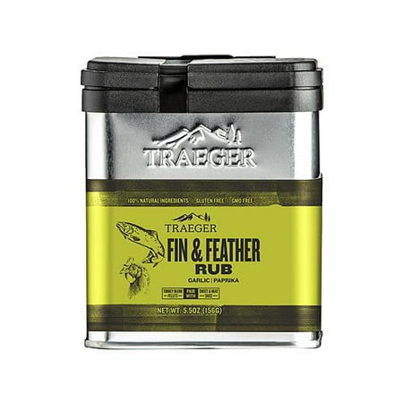 Traeger Pellet Grills SPC176 BBQ Rub, Fin & Feather, 8.25-oz. - Quantity