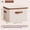 42L, variant on Large Household Storage Box Heavy-duty Hard Shell Cotton Linen Zipper Storage Organizer Box with Lid for Clothes Toys Blankets﻿