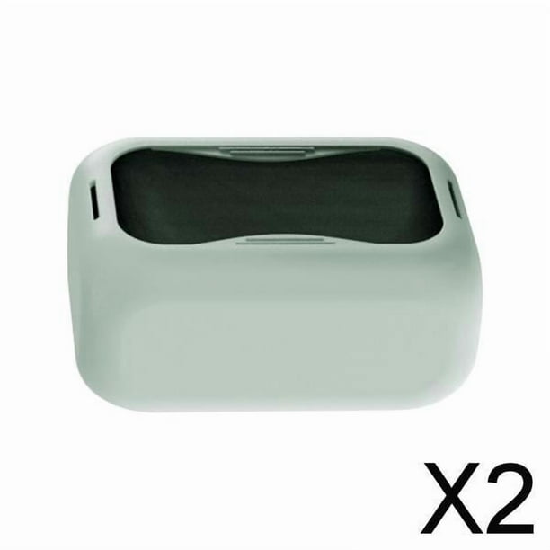 2x caja de pañuelos de silicona, caja de papel, contenedor de almacenamiento, decoración, servilletero de papel moderno, dispensador de servilletas 2 piezas